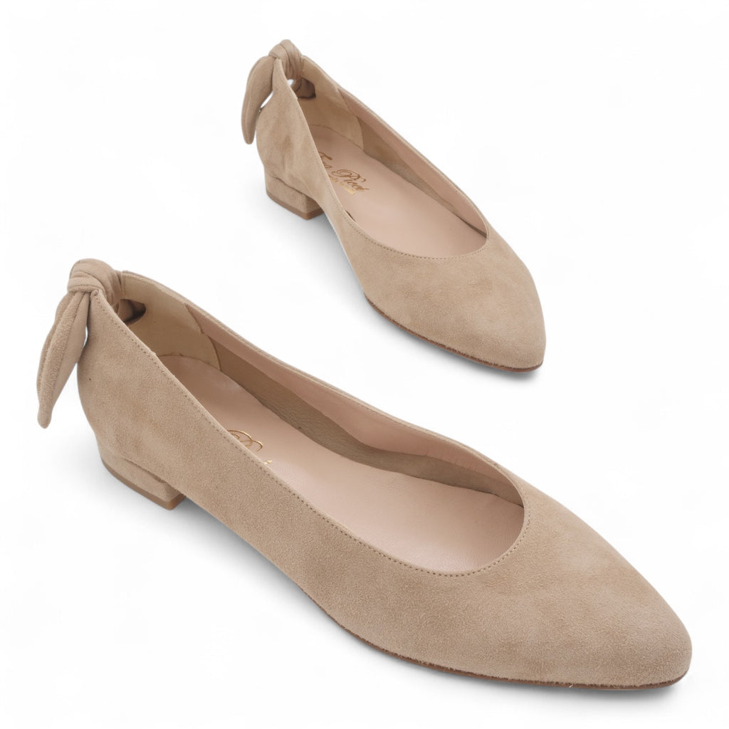 - ["Artigianato","Ballerine","Donna","D\u00e9collet\u00e9","Eva Picci","Scarpe"] - Ballerine Da Donna Eva Picci 1169 Ballerina Camoscio Beige - Lupis SRL