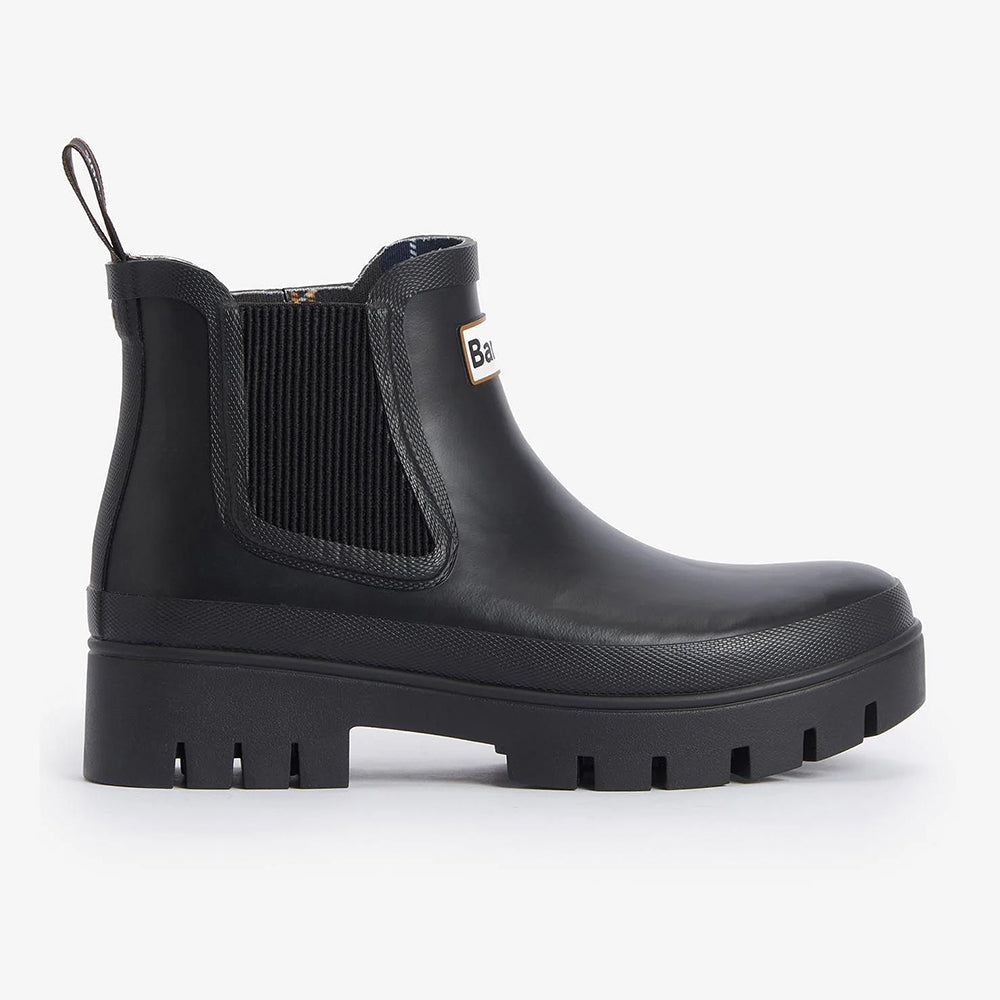 Barbour Rubber Halton Chelsea Welly Fw24 Wellington Black