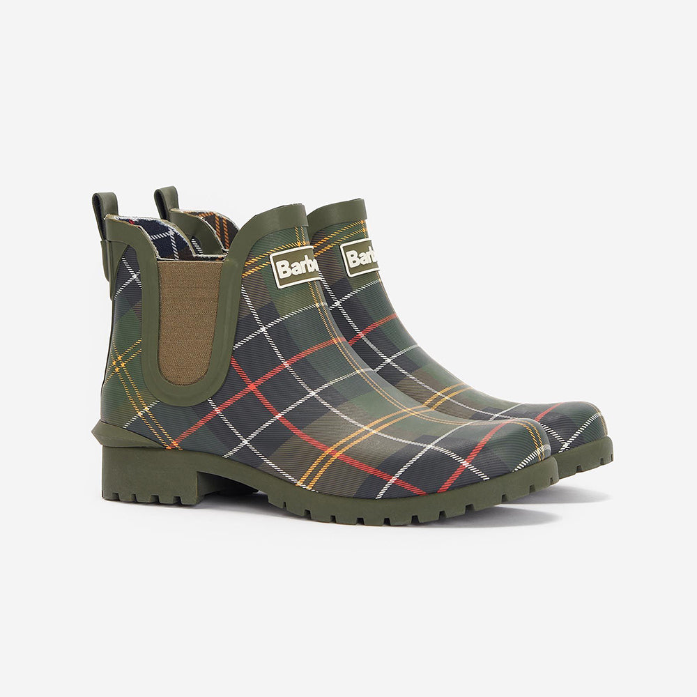 '- ["Barbour Rubber","Donna","Nuovo","Scarpe","Stivaletti","Ultima Taglia"] - Barbour Rubber Wilton Wellington Classic Tartan - Lupis SRL