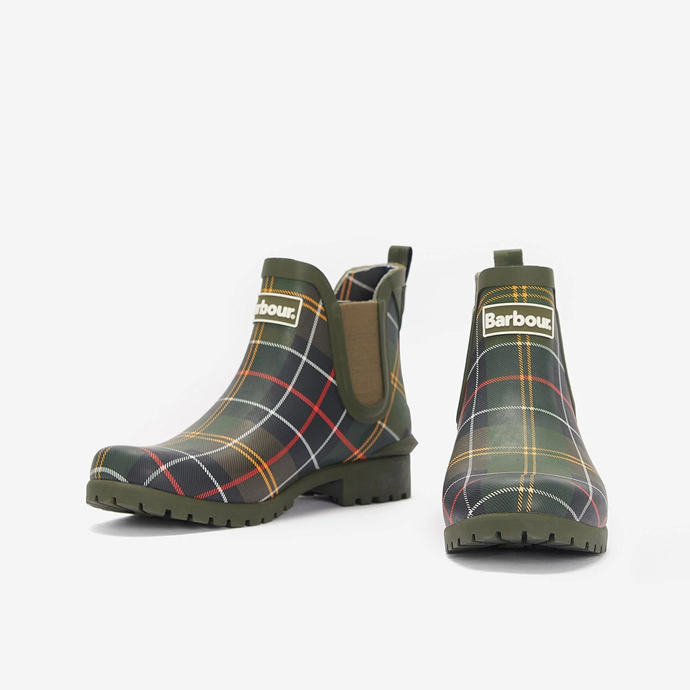 '- ["Barbour Rubber","Donna","Nuovo","Scarpe","Stivaletti","Ultima Taglia"] - Barbour Rubber Wilton Wellington Classic Tartan - Lupis SRL