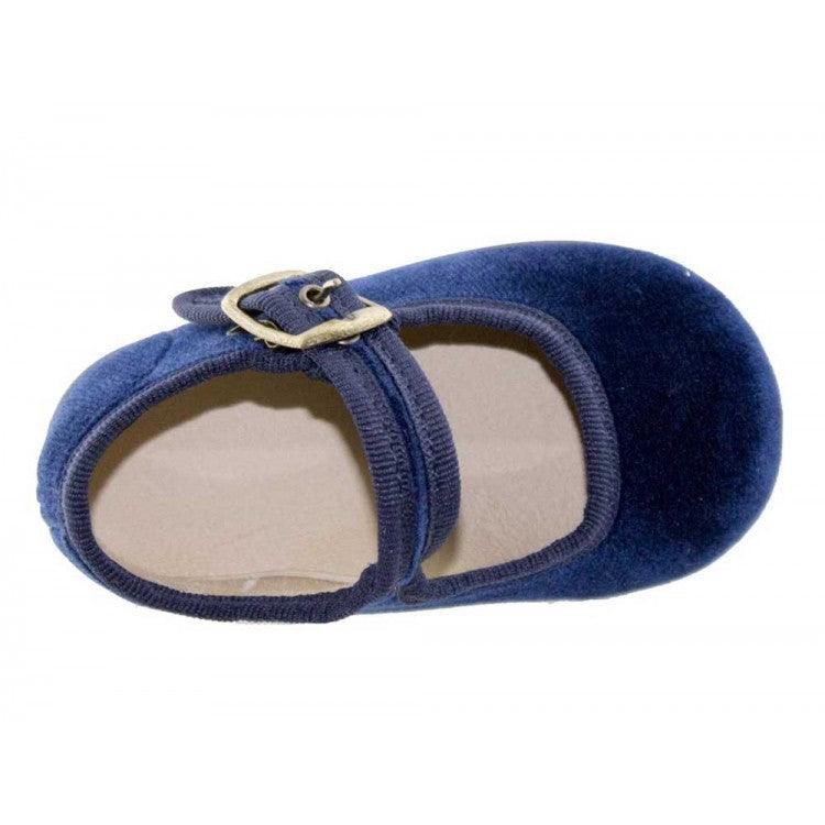 '- ["Ballerine","Batilas","Kids","Scarpe"] - Batilas B1251 Marino Baby Merceditas Terciopelo - Lupis SRL