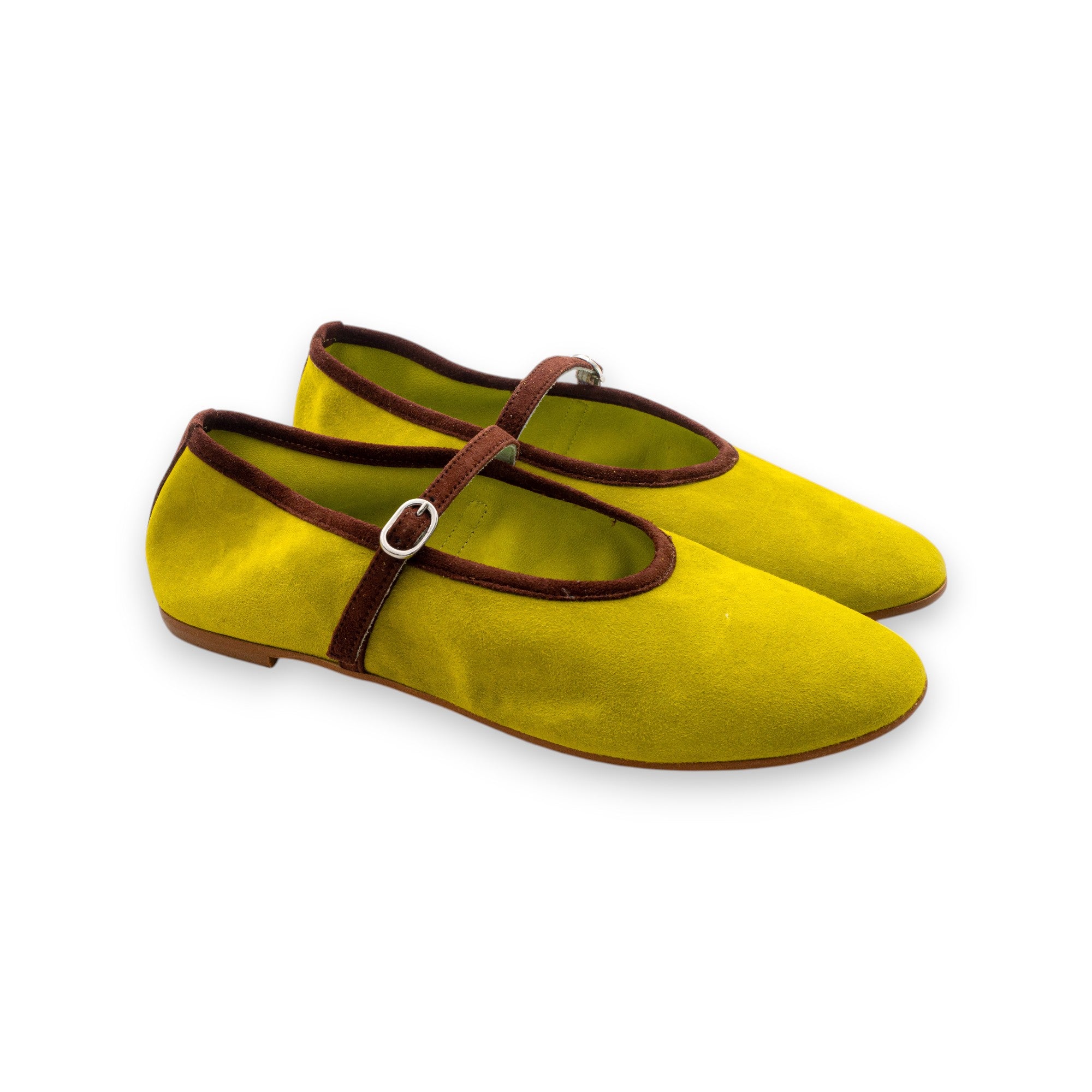 Belle Vie Ballerina con Cinturino Donna Via Sole 2 Camoscio Acido Chacolat 3.666-8
