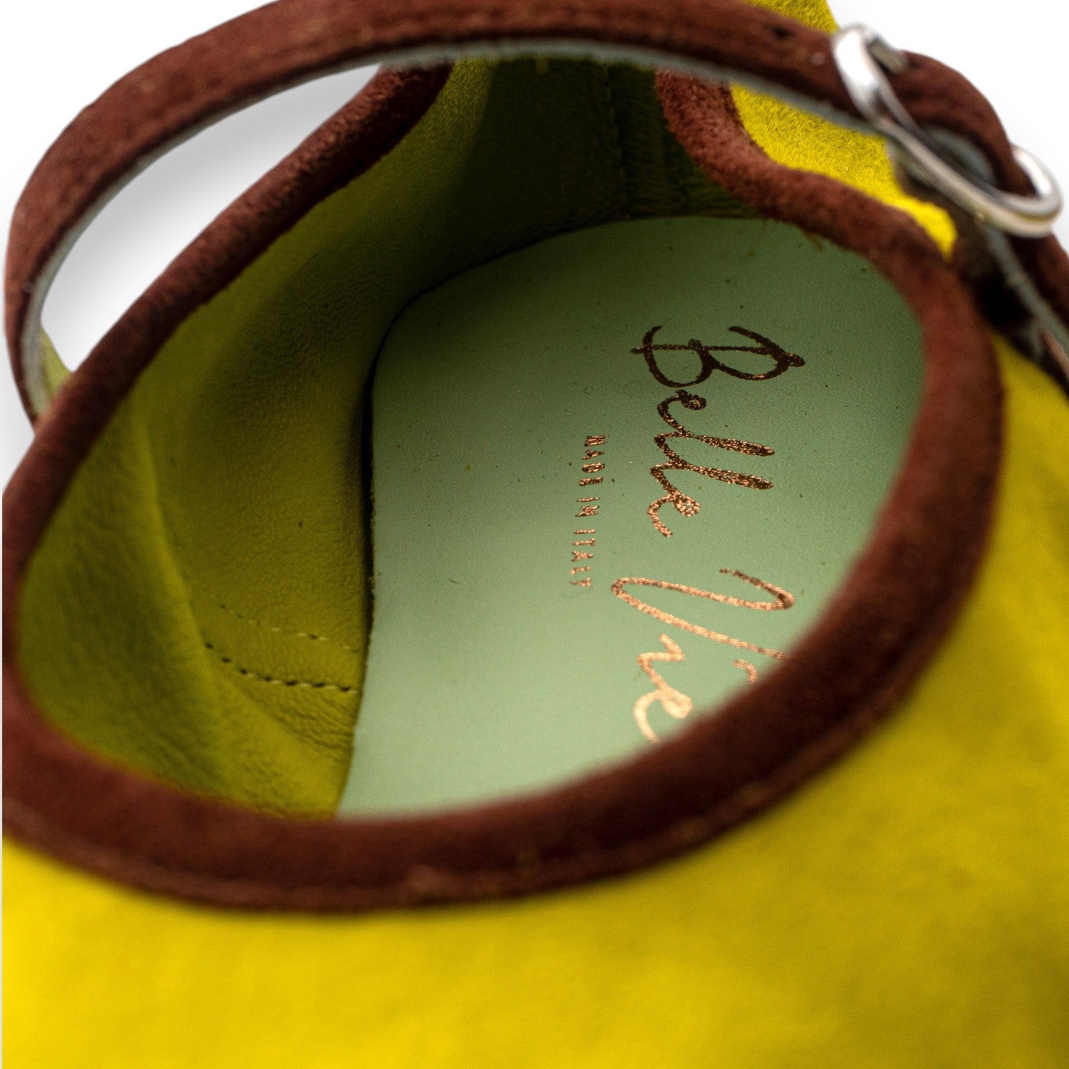 Belle Vie Ballerina con Cinturino Donna Via Sole 2 Camoscio Acido Chacolat 3.666-8