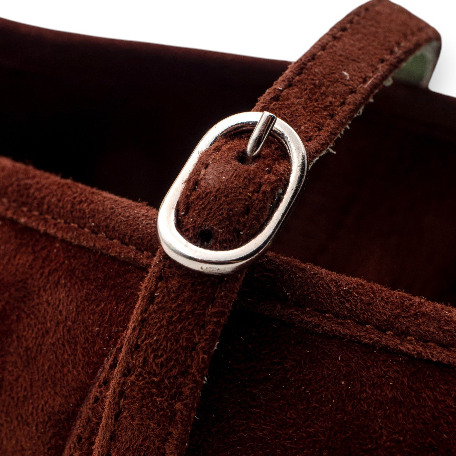 Belle Vie Ballerina con Cinturino Donna Via Sole 2 Camoscio Chocolat 3.666-7