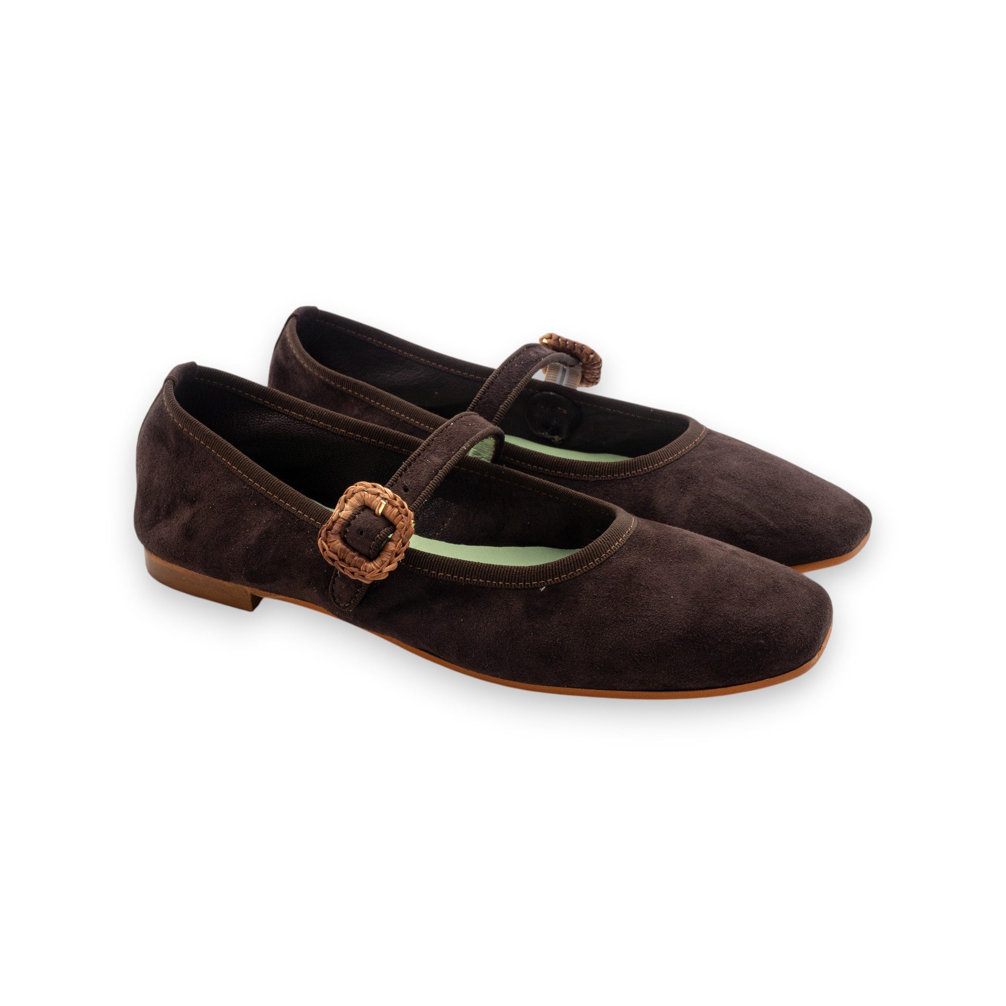 Belle Vie Scarpe con Cinturino Donna Via Umbria 16 Camoscio Testa di Moro 3.666-3