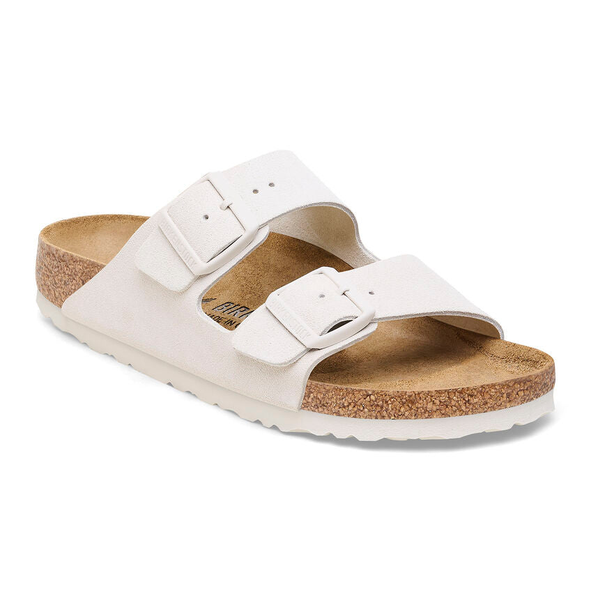  - ["Birkenstock","Ciabatte","Donna","Scarpe"] - Birkenstock Arizona Antique White Suede Leather - Lupis SRL