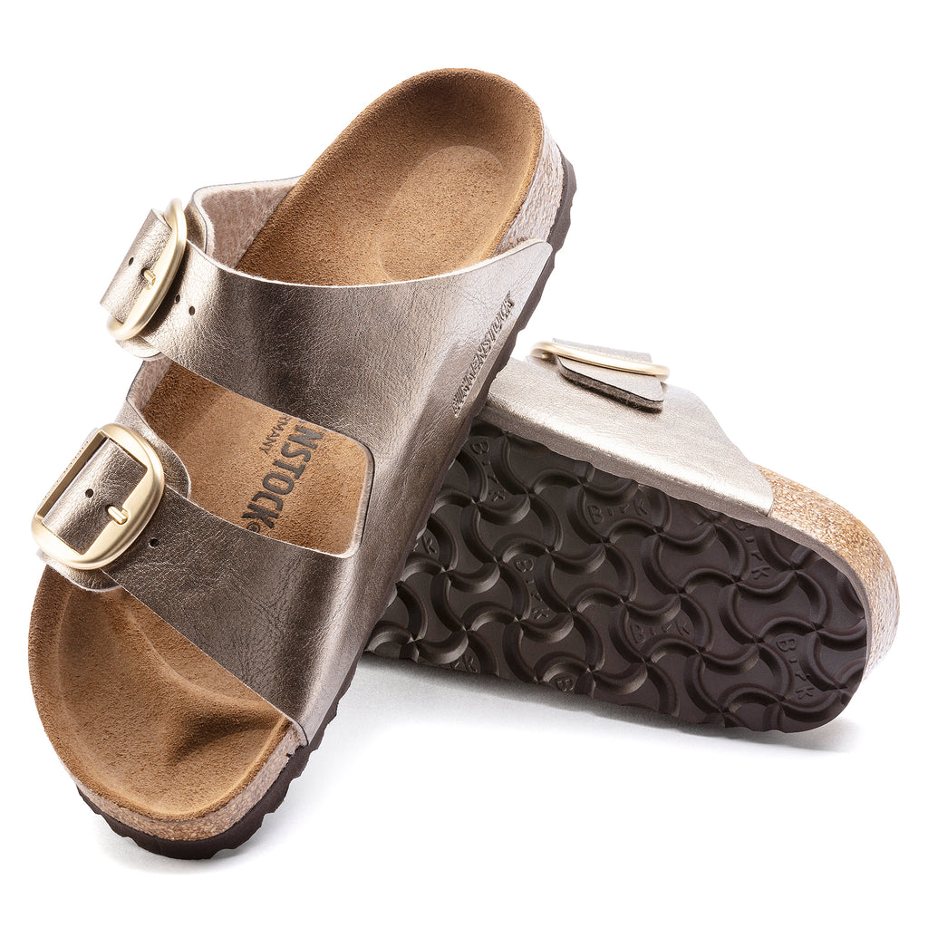 - ["Birkenstock","Ciabatte","Donna","Scarpe"] - Birkenstock Arizona Big Buckle Graceful Taupe Birko Flor - Lupis SRL