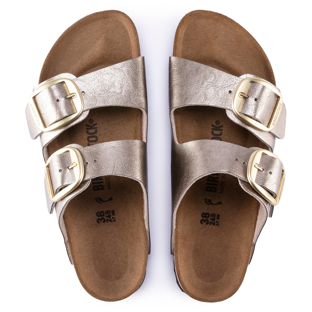  - ["Birkenstock","Ciabatte","Donna","Scarpe"] - Birkenstock Arizona Big Buckle Graceful Taupe Birko Flor - Lupis SRL