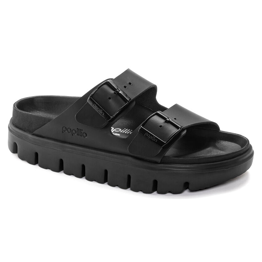 '- ["Birkenstock","Ciabatte","Donna","PE25","Scarpe"] - Birkenstock Arizona Chunky Exquisite Black Natural Leather - Lupis SRL