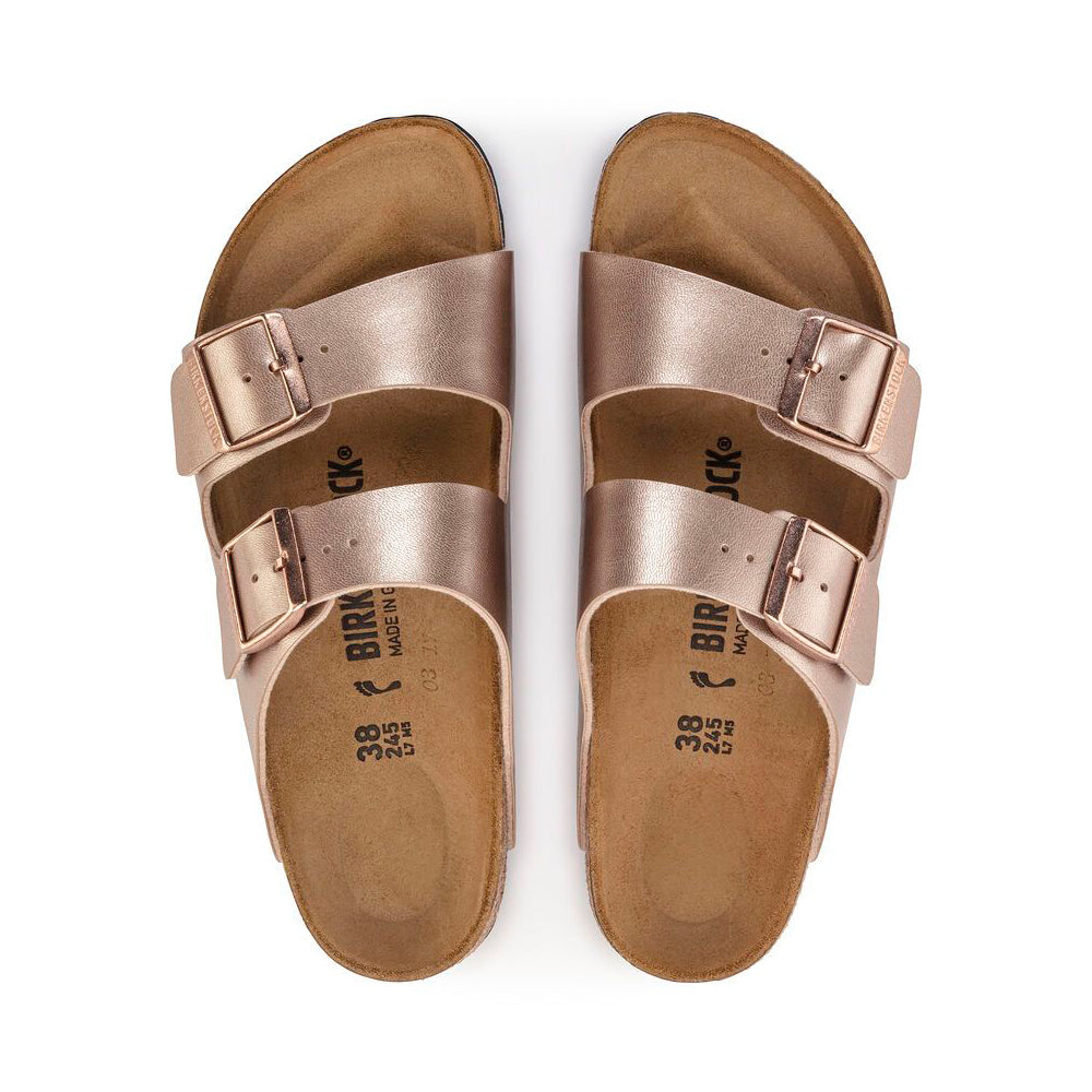  - ["Birkenstock","Ciabatte","Donna","PE25","Scarpe","Ultima Taglia"] - Birkenstock Arizona Copper Birko Flor - Lupis SRL