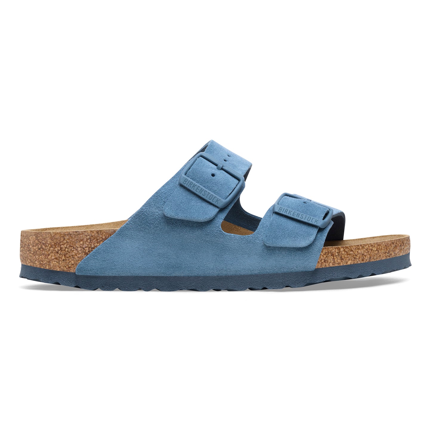 Birkenstock - Birkenstock, Ciabatte, Donna, Nuovo - Birkenstock Arizona Elemental Blue Suede Leather - Lupis SRL