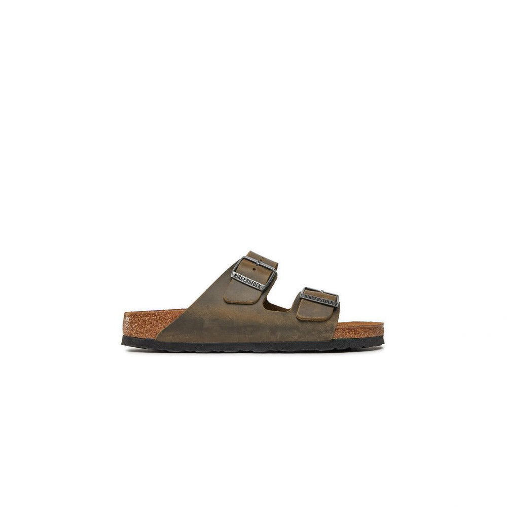  - ["Birkenstock","Ciabatte","Donna","Scarpe","Unisex","Uomo"] - Birkenstock Arizona Faded Khaki Oiled Leather - Lupis SRL