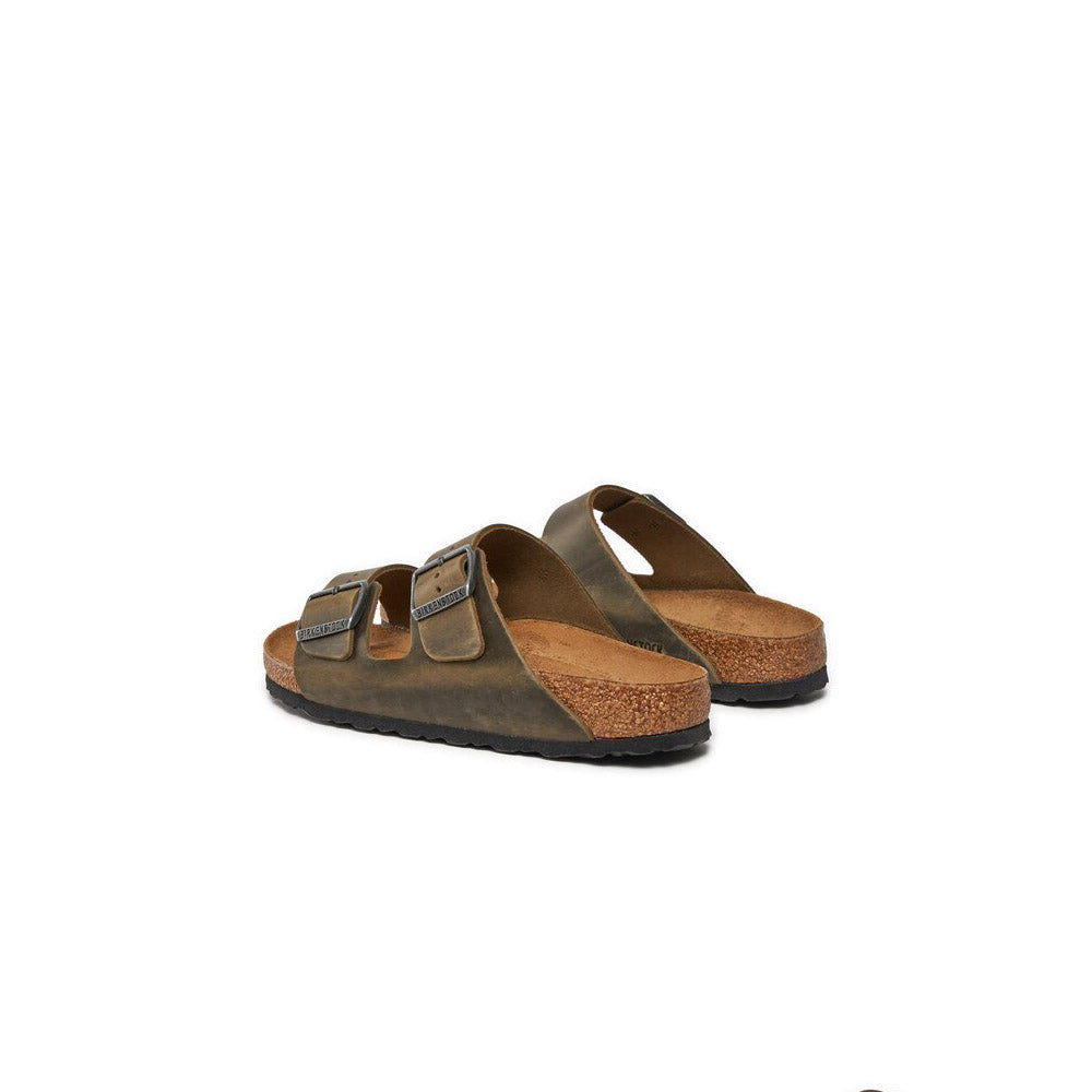  - ["Birkenstock","Ciabatte","Donna","Scarpe","Unisex","Uomo"] - Birkenstock Arizona Faded Khaki Oiled Leather - Lupis SRL