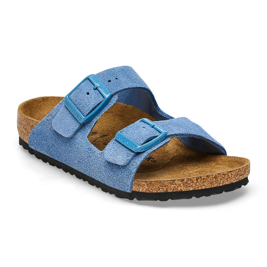  - ["Birkenstock","Ciabatte","Kids","Scarpe"] - Birkenstock Arizona Kids Elemental Blue Suede Leather - Lupis SRL