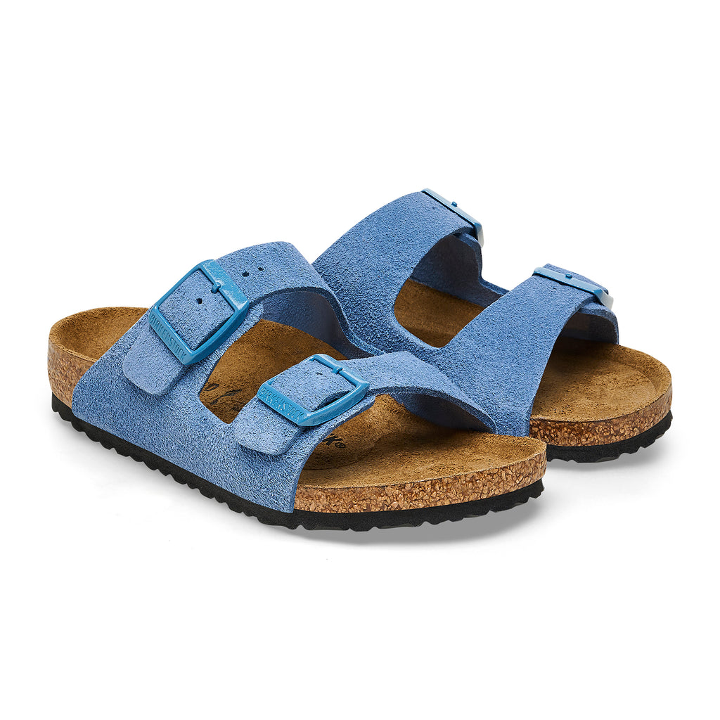  - ["Birkenstock","Ciabatte","Kids","Scarpe"] - Birkenstock Arizona Kids Elemental Blue Suede Leather - Lupis SRL