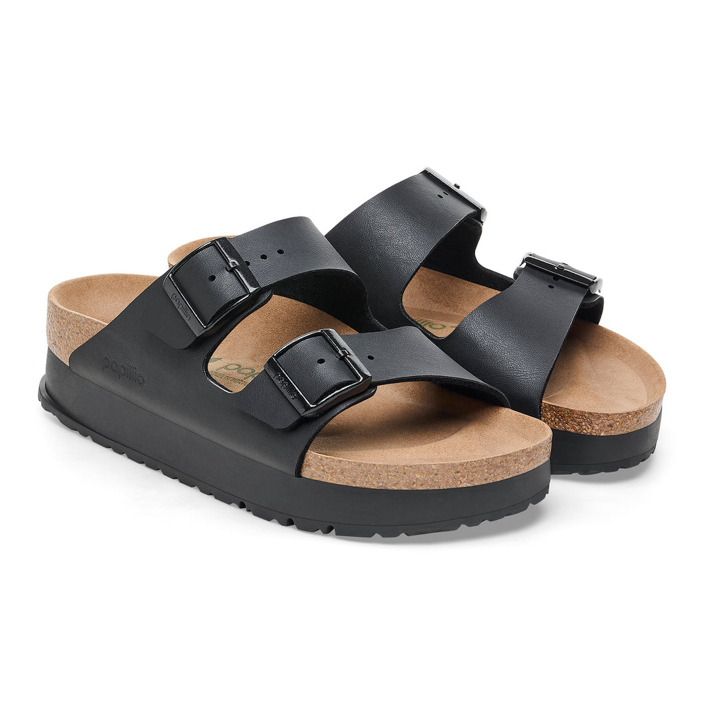  - ["Birkenstock","Ciabatte","Donna","Scarpe"] - Birkenstock Arizona Platform Black Veg Birko Flor - Lupis SRL