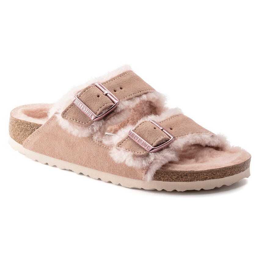 Birkenstock - Birkenstock, Ciabatte, Donna - Birkenstock Arizona Shearling Light Rose - Lupis SRL