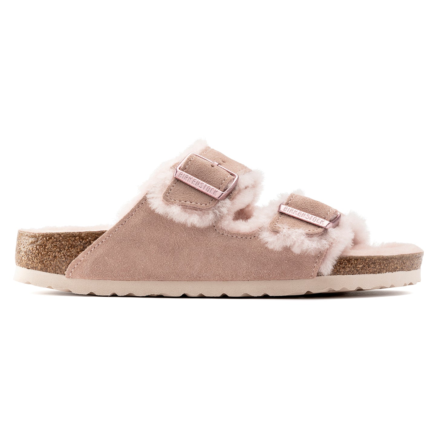 Birkenstock - Birkenstock, Ciabatte, Donna - Birkenstock Arizona Shearling Light Rose - Lupis SRL