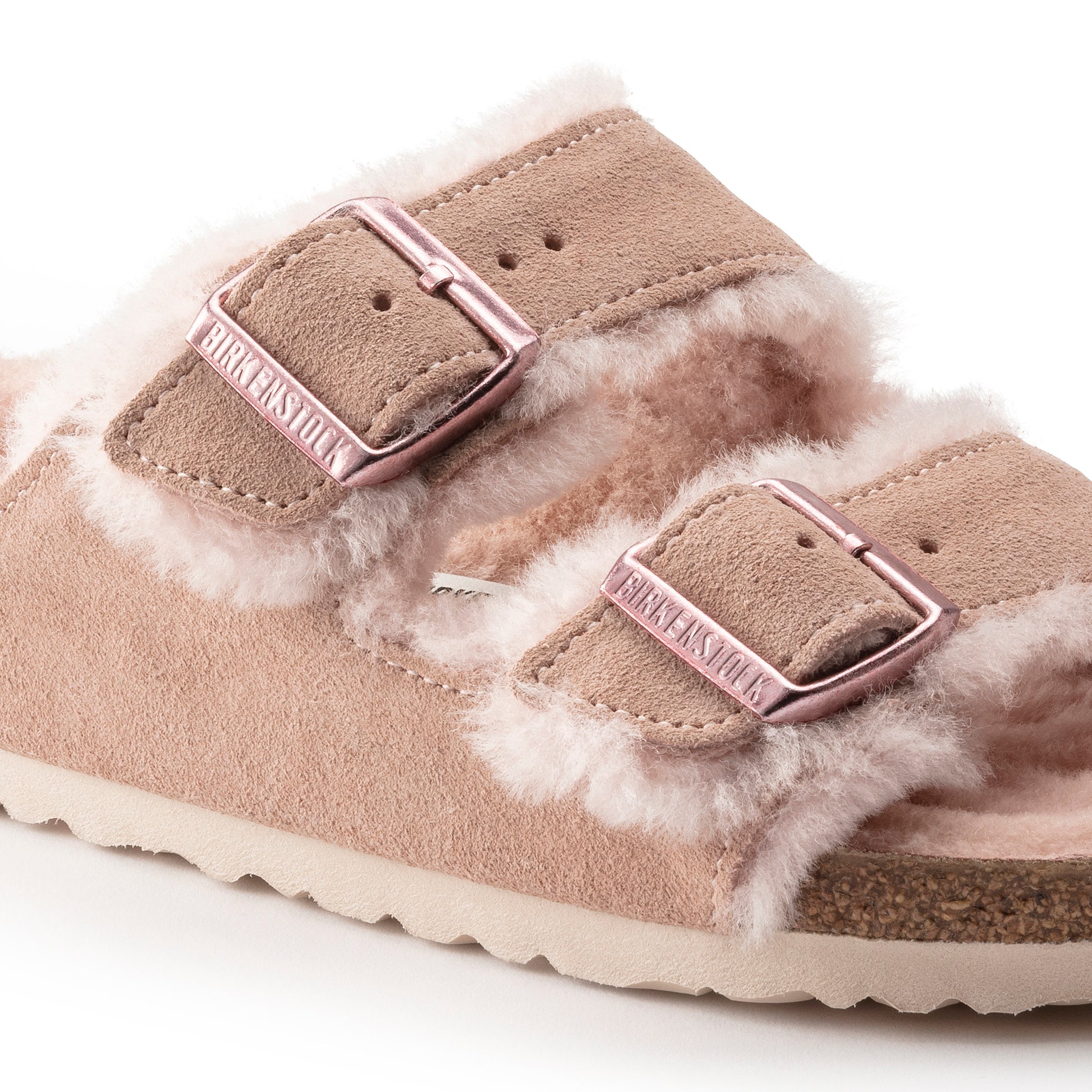 Birkenstock - Birkenstock, Ciabatte, Donna - Birkenstock Arizona Shearling Light Rose - Lupis SRL