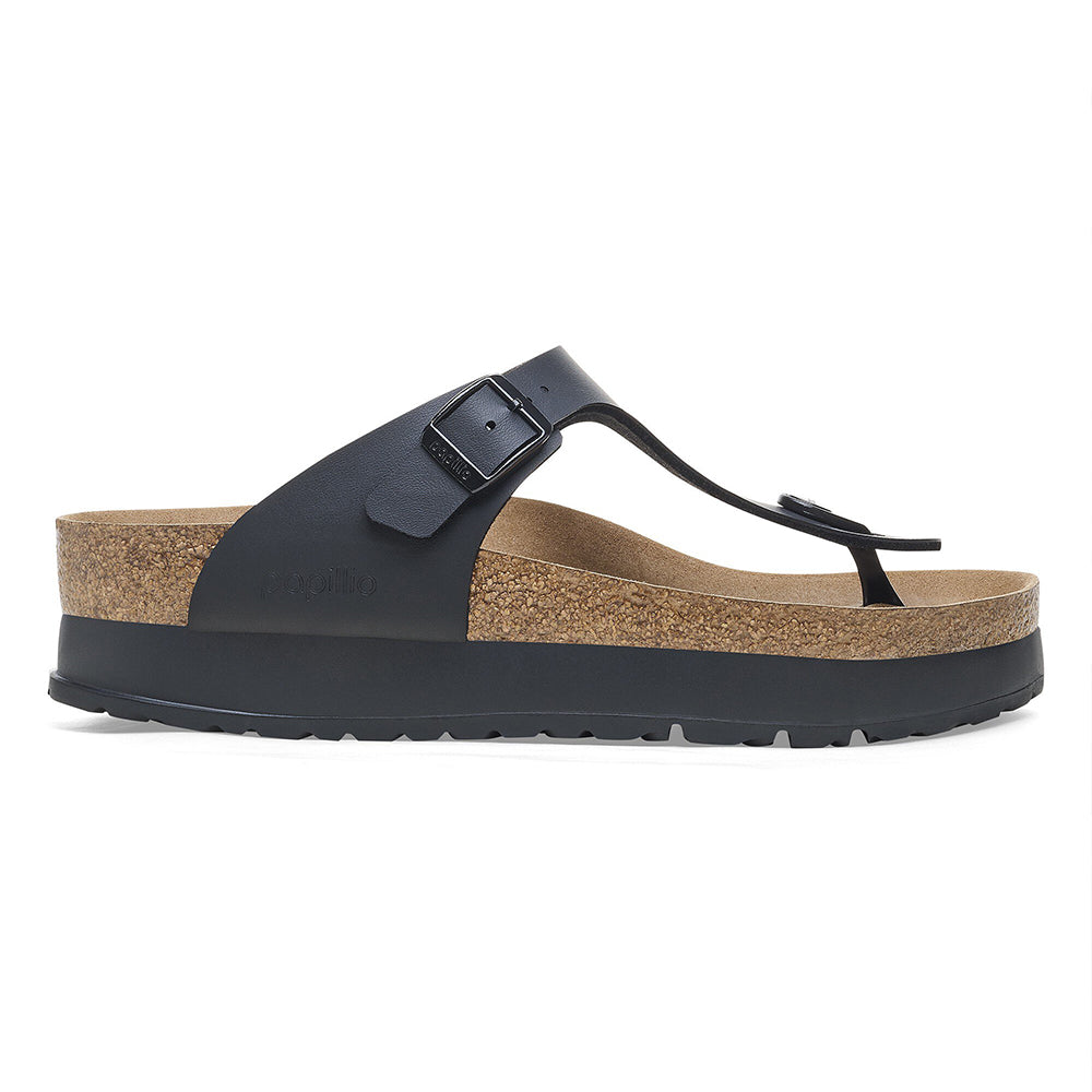 - ["Birkenstock","Ciabatte","Donna","Infradito","PE25","Scarpe","Ultima Taglia"] - Birkenstock Gizeh Pap Flex Platform Black - Lupis SRL