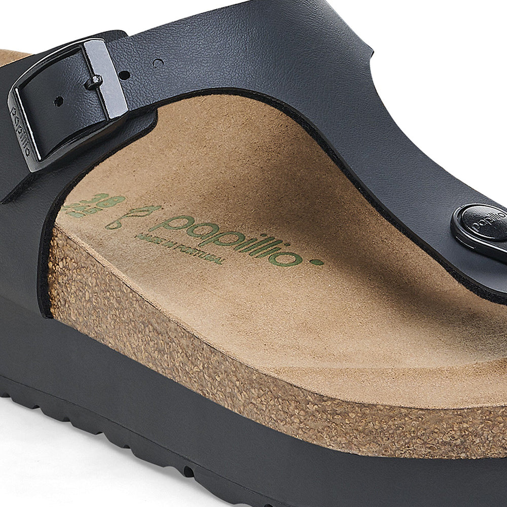 Birkenstock Gizeh Pap Flex Platform Black