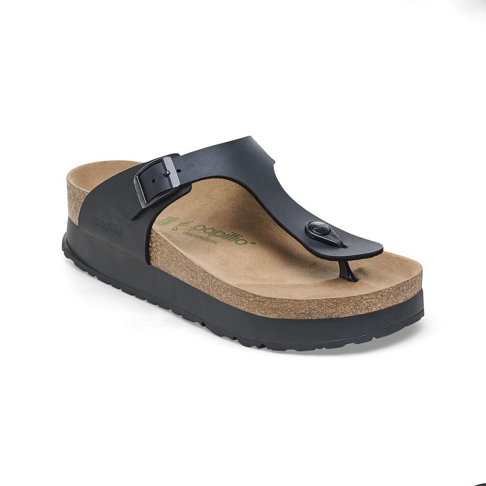 Birkenstock Gizeh Pap Flex Platform Black