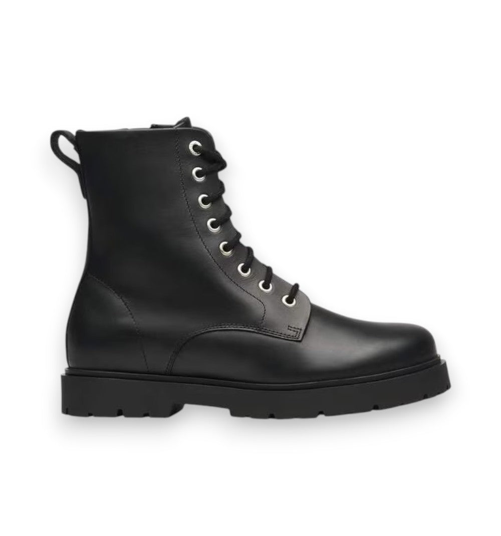 Birkenstock Highwood Mid Lace Zip S Black Natural Leather