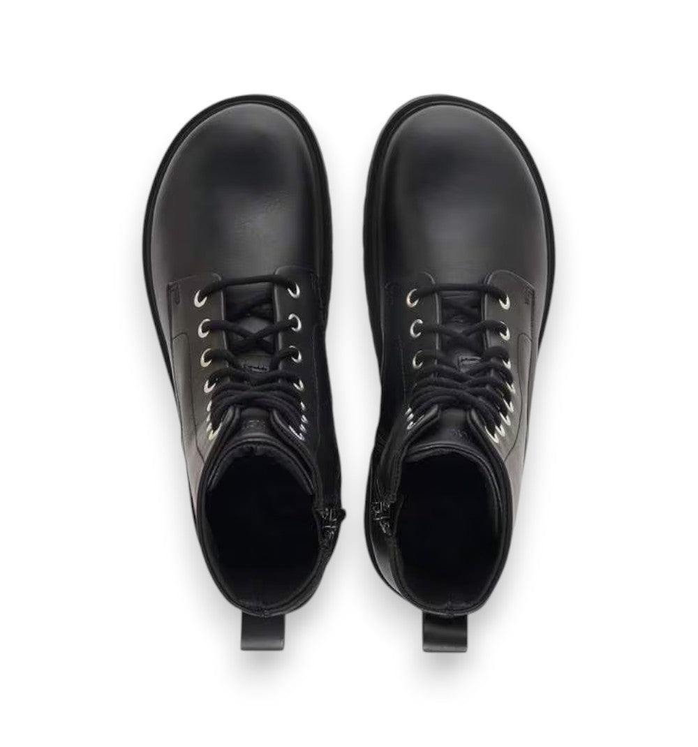 Birkenstock Highwood Mid Lace Zip S Black Natural Leather