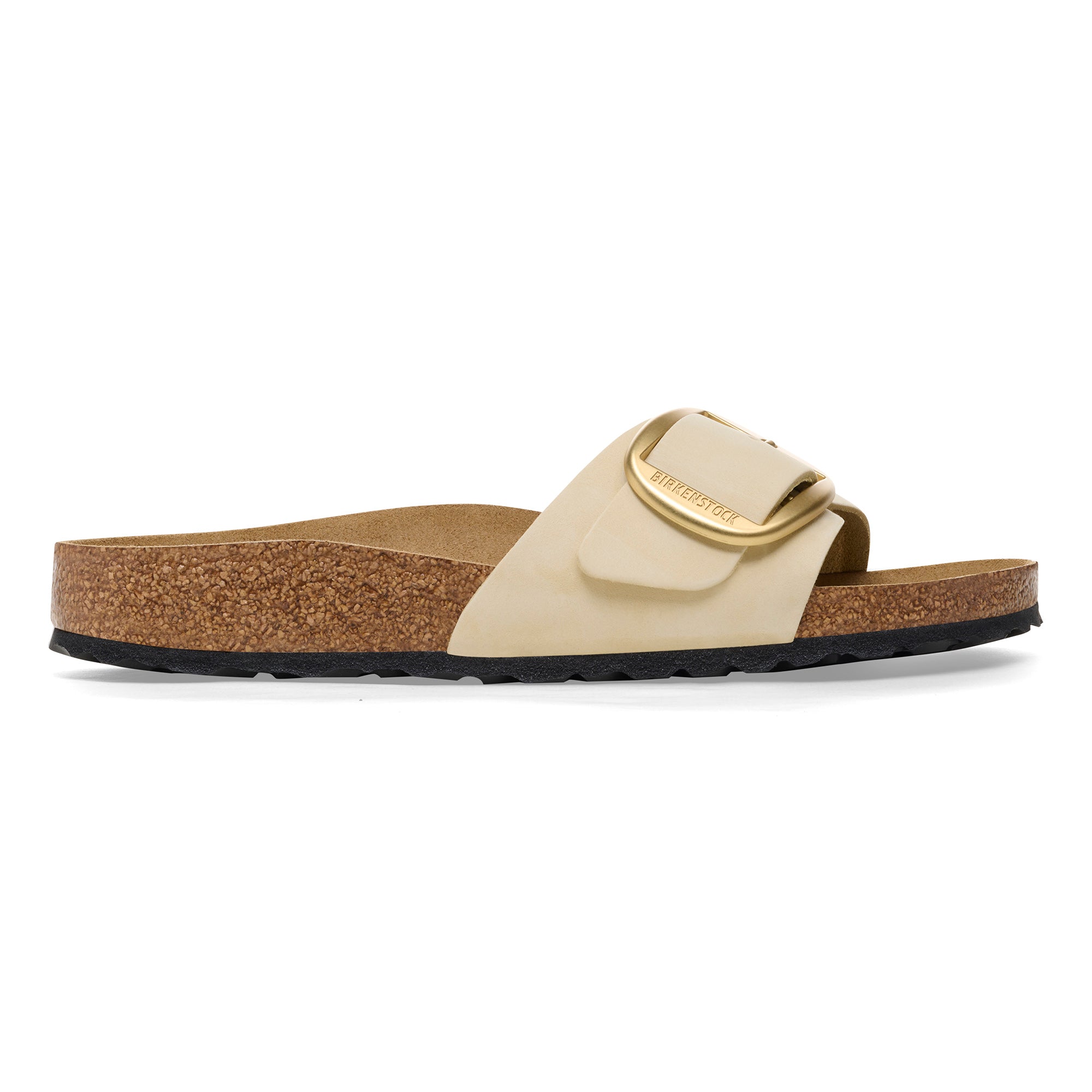  - ["Birkenstock","Ciabatte","Donna","Scarpe"] - Birkenstock Madrid Big Buckle Ecru Nubuck Leather - Lupis SRL