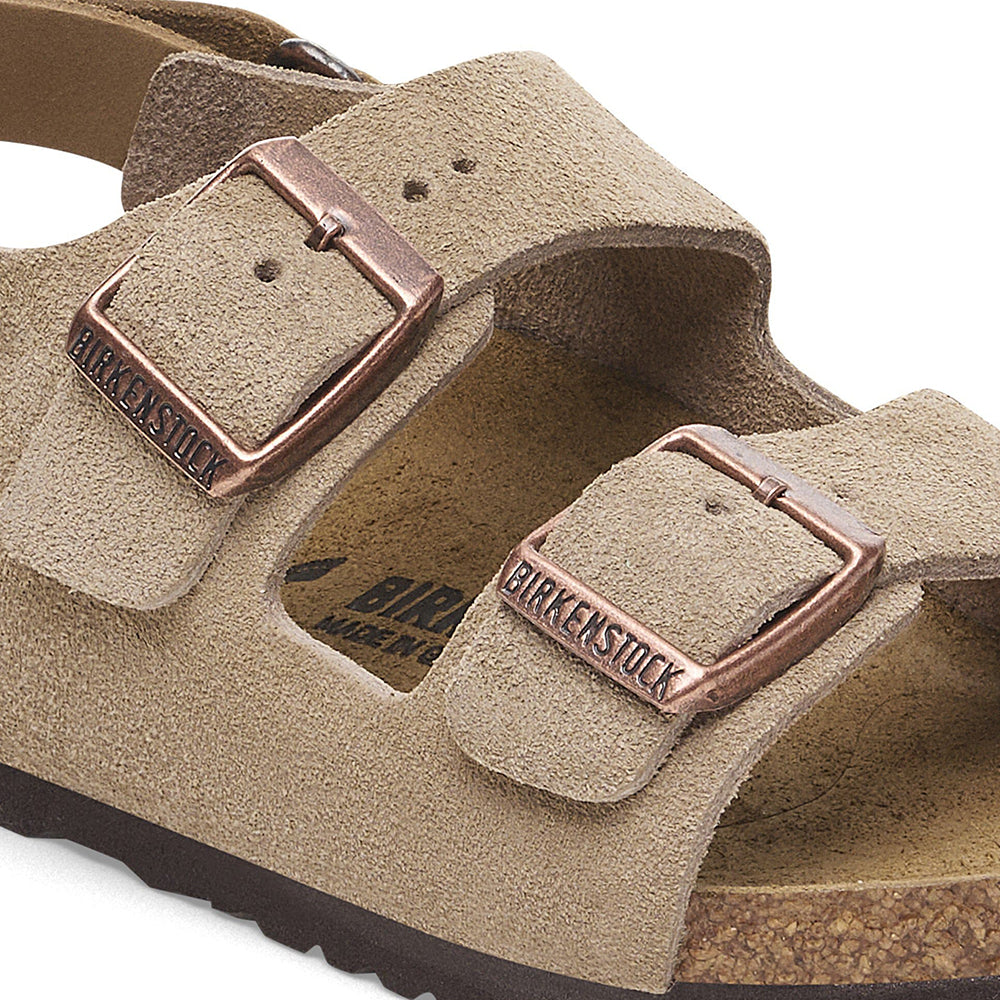 '- ["Birkenstock","Ciabatte","Kids","PE25","Sandali","Scarpe"] - Birkenstock Milano Hl Kids Taupe Suede Leather 1029471 - Lupis SRL