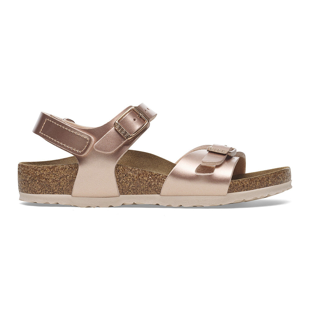  - ["Birkenstock","Kids","PE25","Sandali","Scarpe","Ultima Taglia"] - Birkenstock Rio Kids Electric Metallic Copper - Lupis SRL