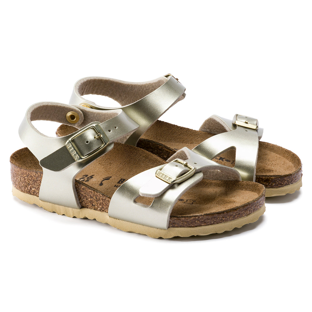 Birkenstock - Birkenstock, Kids, Sandali - Birkenstock Rio Kids Electric Metallic Gold - Lupis SRL