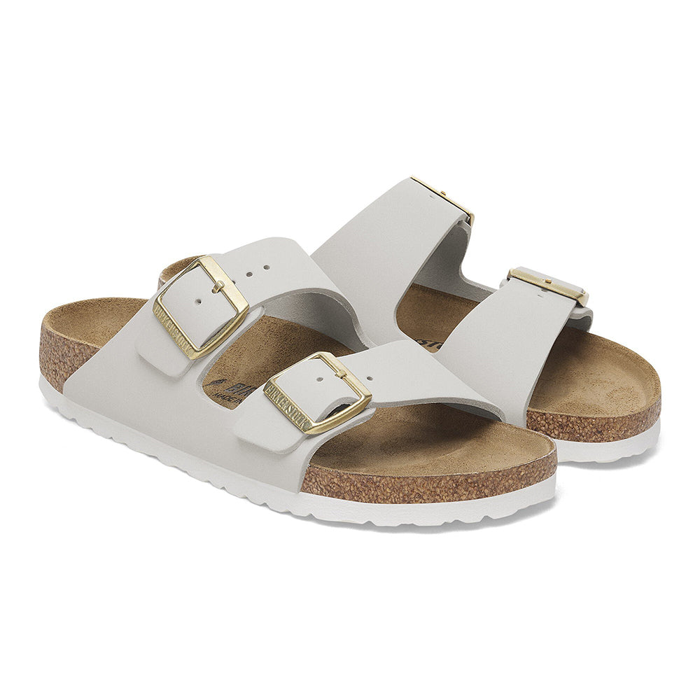 '- ["Birkenstock","Ciabatte","Donna","PE25","Scarpe"] - Birkenstock Arizona Antique White Nubuck Leather - Lupis SRL