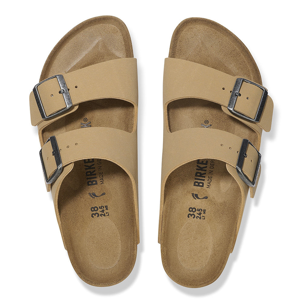 '- ["Birkenstock","Ciabatte","Donna","PE25","Scarpe"] - Birkenstock Arizona Latte Cream Birkibuc - Lupis SRL