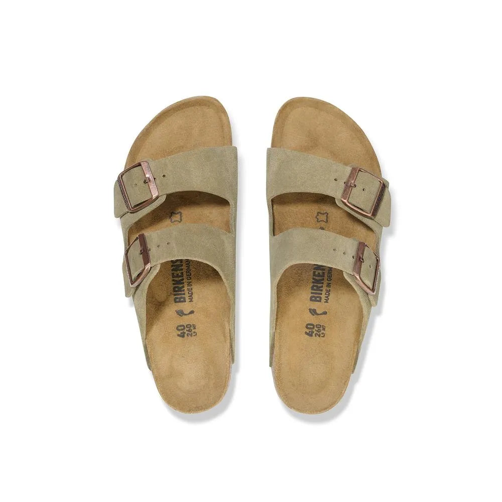  - ["Birkenstock","Ciabatte","Donna","PE25","Scarpe","Unisex","Uomo"] - Birkenstock Arizona Taupe Suede Leather - Lupis SRL