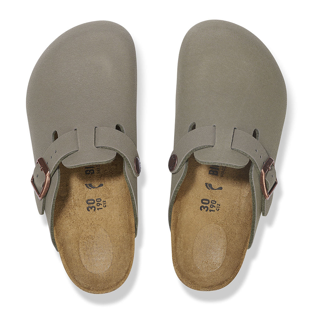'- ["Birkenstock","Ciabatte","Kids","PE25","Scarpe"] - Birkenstock Boston Kids Stone Birkibuc - Lupis SRL