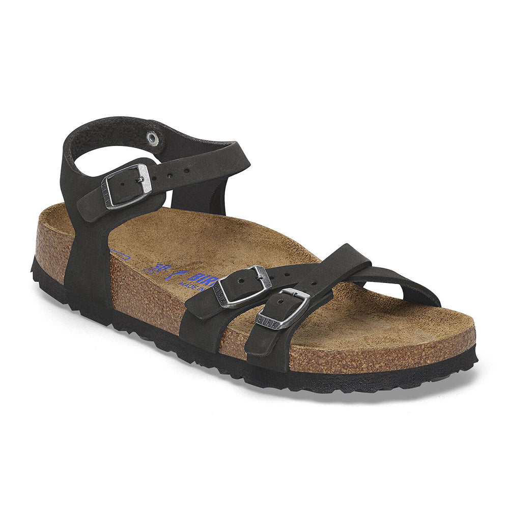 '- ["Birkenstock","Ciabatte","Donna","PE25","Scarpe"] - Birkenstock Kumba Sfb Black Nubuck Leather - Lupis SRL