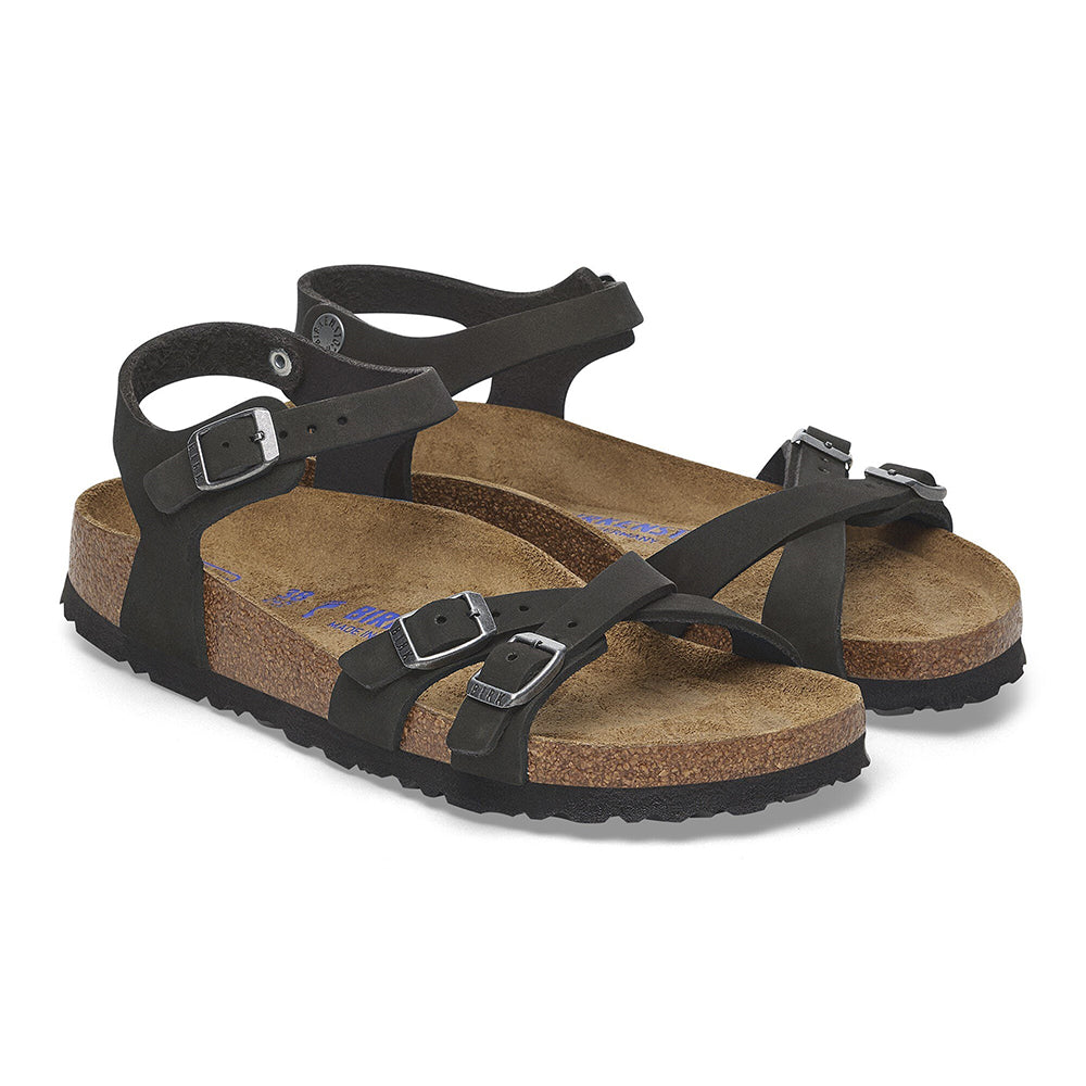 '- ["Birkenstock","Ciabatte","Donna","PE25","Scarpe"] - Birkenstock Kumba Sfb Black Nubuck Leather - Lupis SRL