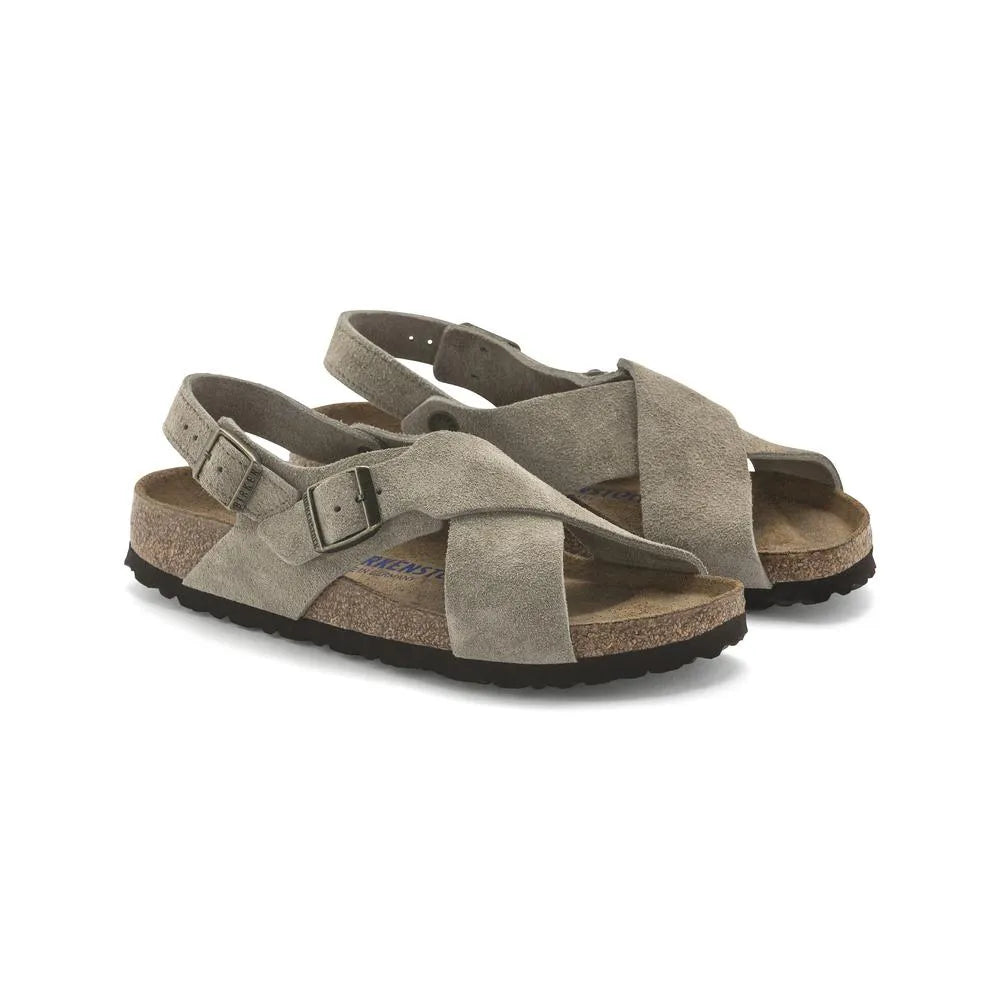  - ["Birkenstock","Ciabatte","Donna","PE25","Scarpe"] - Birkenstock Tulum Sfb Taupe Suede Leather - Lupis SRL
