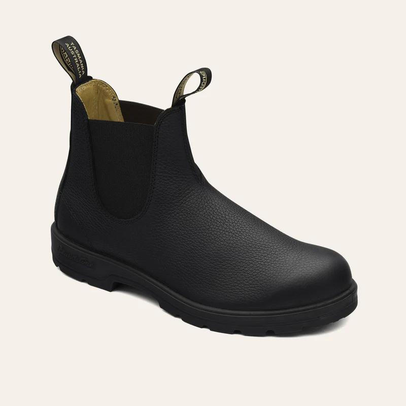  - ["Blundstone","Donna","Scarpe","Stivaletti"] - Blundstone 1447 Dnr Pu/Tpu Elastic Sided V Cut Black Pebble - Lupis SRL