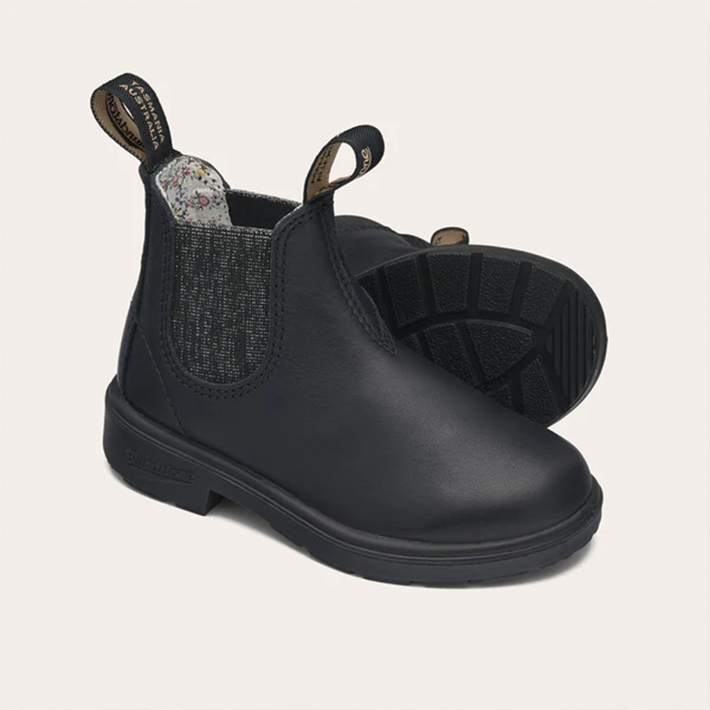  - ["Blundstone","Kids","Scarpe","Stivaletti"] - Blundstone 2096 Nero Glitter Kids Elastic Sided Boot Silver Glitter - Lupis SRL