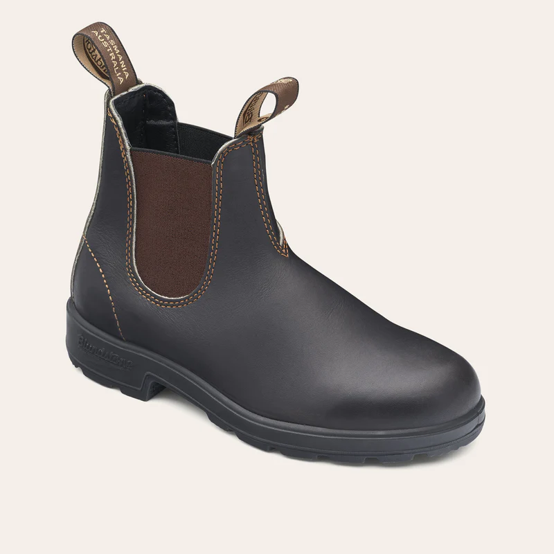  - ["Blundstone","Donna","Scarpe","Stivaletti"] - Blundstone 500 Elastic Sided Boot Brown - Lupis SRL