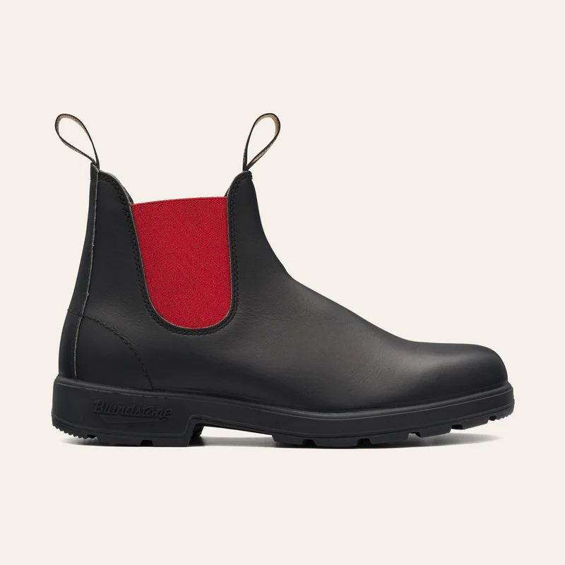 '- ["Blundstone","Donna","Scarpe","Stivaletti","Ultima Taglia"] - Blundstone 508 Elastic Sided Boot Black Red - Lupis SRL