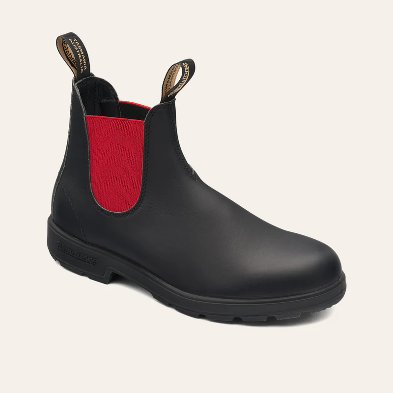 '- ["Blundstone","Donna","Scarpe","Stivaletti","Ultima Taglia"] - Blundstone 508 Elastic Sided Boot Black Red - Lupis SRL