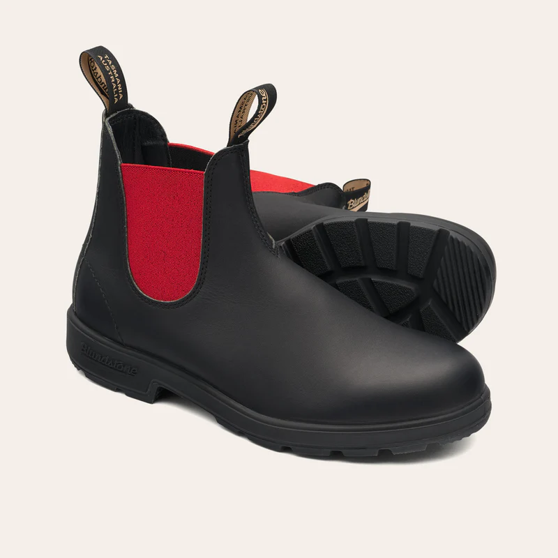 '- ["Blundstone","Donna","Scarpe","Stivaletti","Ultima Taglia"] - Blundstone 508 Elastic Sided Boot Black Red - Lupis SRL