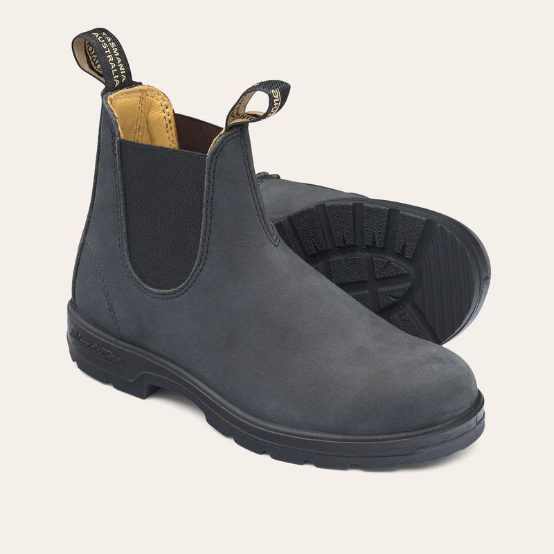'- ["Blundstone","Donna","Nuovo","Scarpe","Stivaletti","Ultima Taglia"] - Blundstone 587 Elastic Sided Boot Black Rustic - Lupis SRL