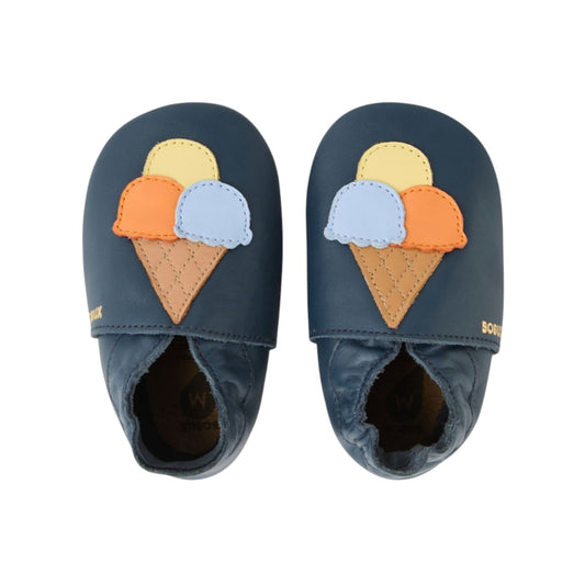 Bobux SS Ice Cream Navy Leather 1125-231-01