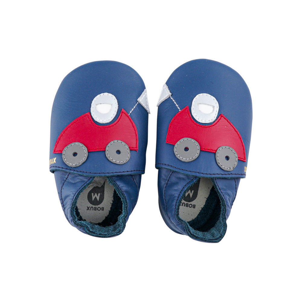 Bobux - Bobux, Coming Back, Kids, Out of stock, Pantofole, Soft Sole, Toddler - Bobux SS Racer Navy - Lupis SRL