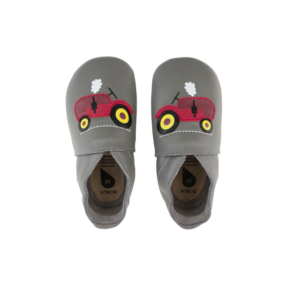  - ["Bobux","Infant","Kids","Pantofole","Scarpe","Soft Sole","Toddler"] - Bobux SS Tractor Grey - Lupis SRL
