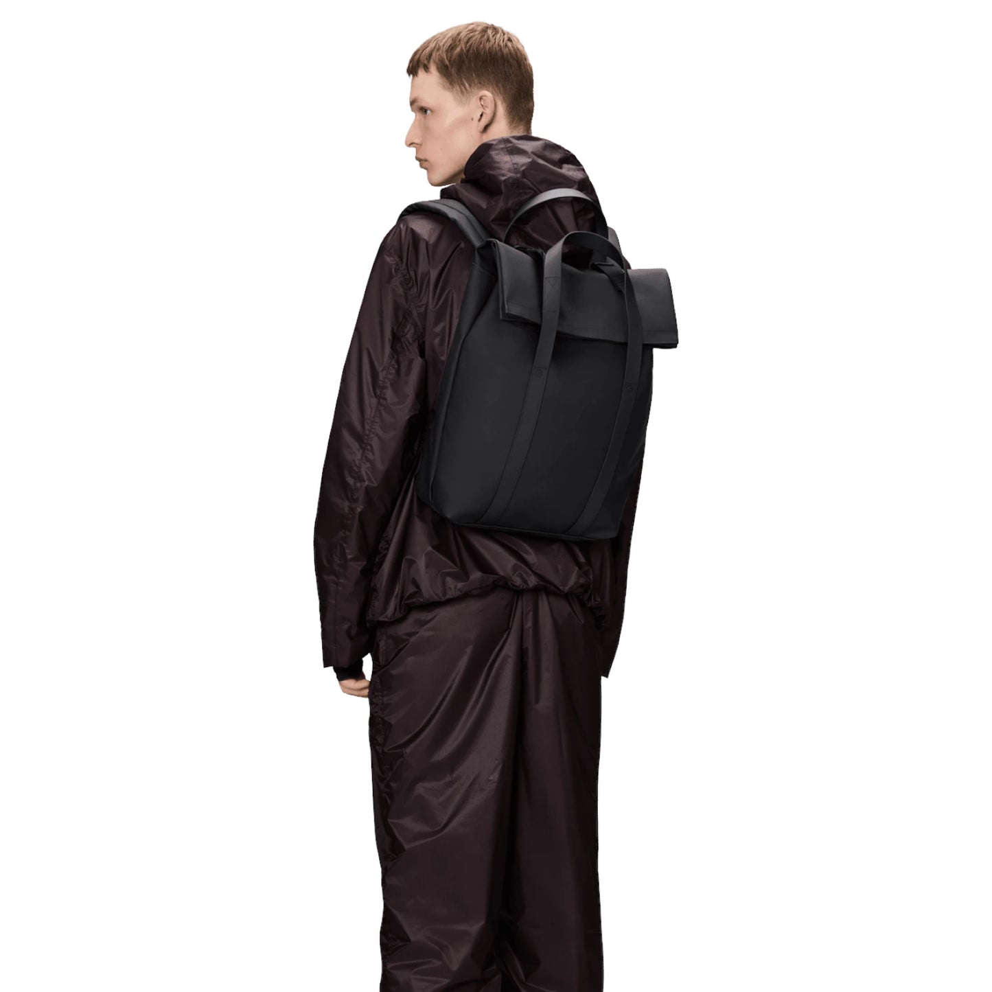 Borse Unisex Rains 2 Way Tote Backpack W3 Polyester Black 12940-BLA